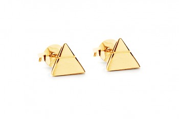 Element AIR - gold earrings, 14 carats