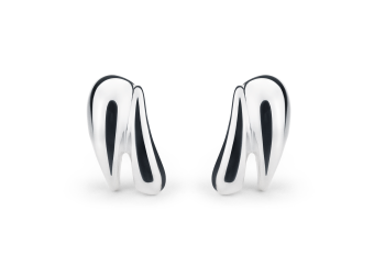 Manta Studs - silver earrings
