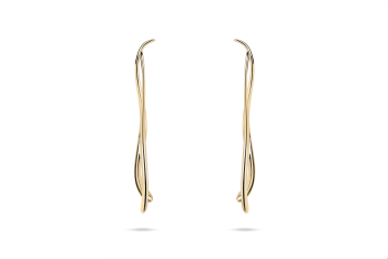 Manta Sticks - gold-plated earrings