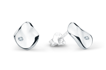Rosa Tudor Zircon Studs Small - stříbrné náušnice pecky