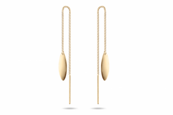 Ember Chain Earrings - gold-plated chain earrings