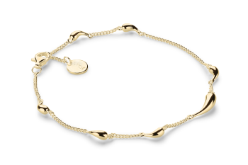 Manta Ballet Bracelet - zlatý řetízkový náramek, ryzost 14 karátů