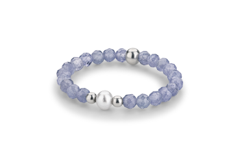Serengeti Ring - dedicated to the desire for AWAKENING, tanzanite, pearl and silver