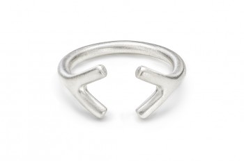 WAI RING YY - Silver ring, matte