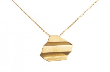 NAMI Necklace - silver, gold plated, matte