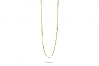 ORBITA - Silver necklace, gold plated, chains